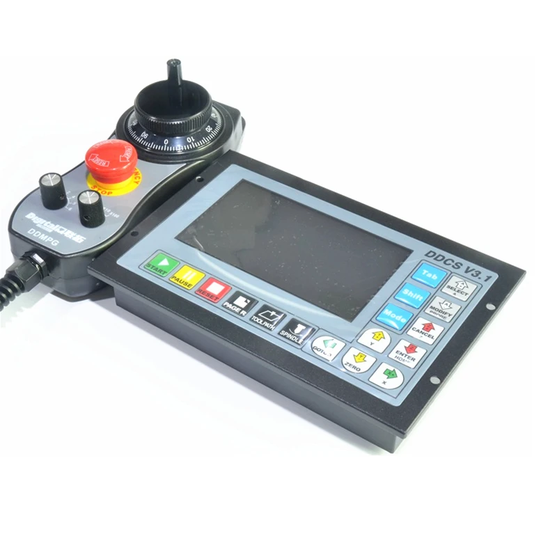 New DDCSV3.1 CNC 3/4 Axis Offline Stand Alone Controller Engraving Drilling Milling Machine 500KHz + MPG Handwheel