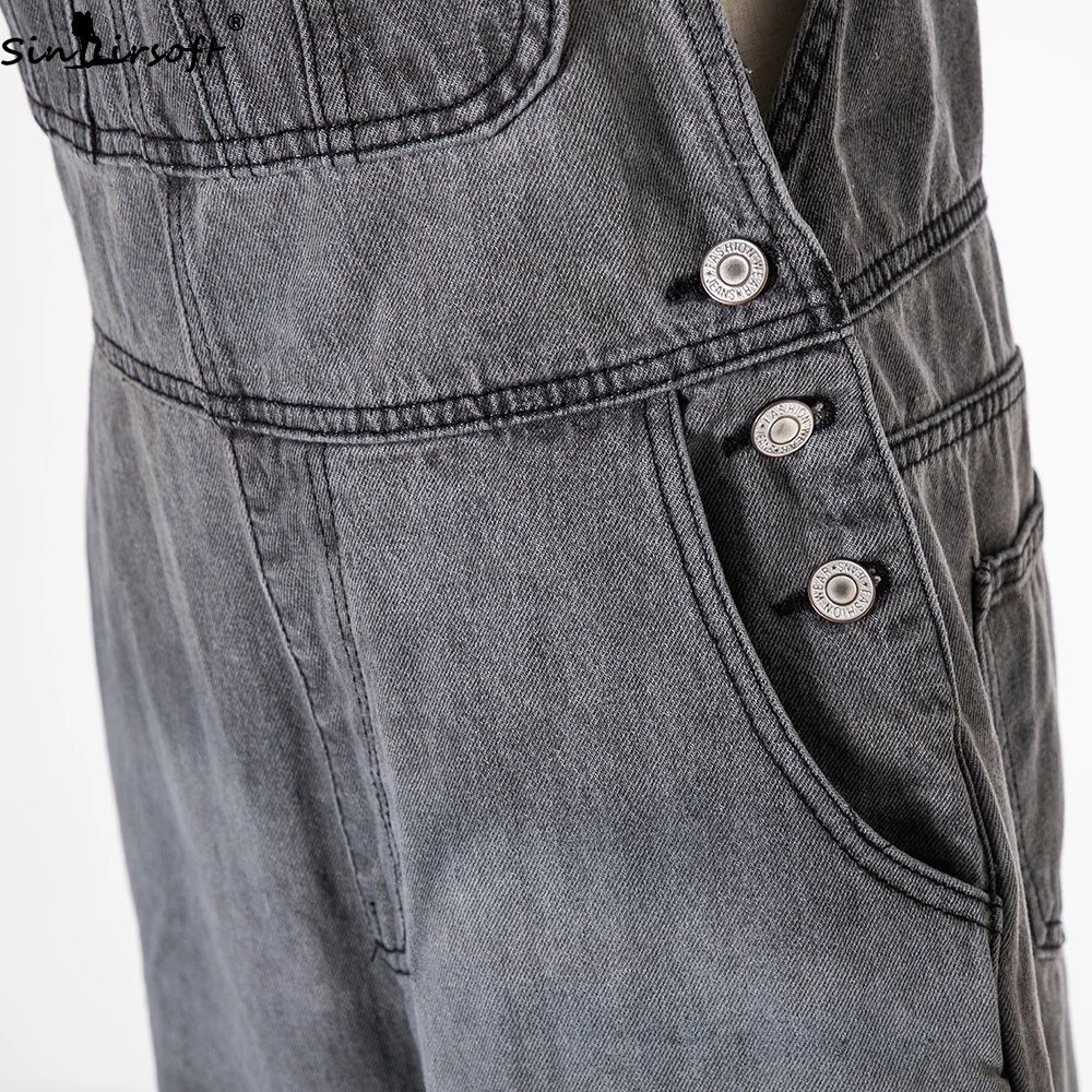 Новый женский комбинезон модный Свободный на подтяжках для женщин Befree большого