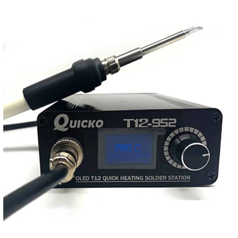 Quick Heating T12 soldering station electronic welding iron T12 OLED Digital Soldering Iron T12-952 QUICKO