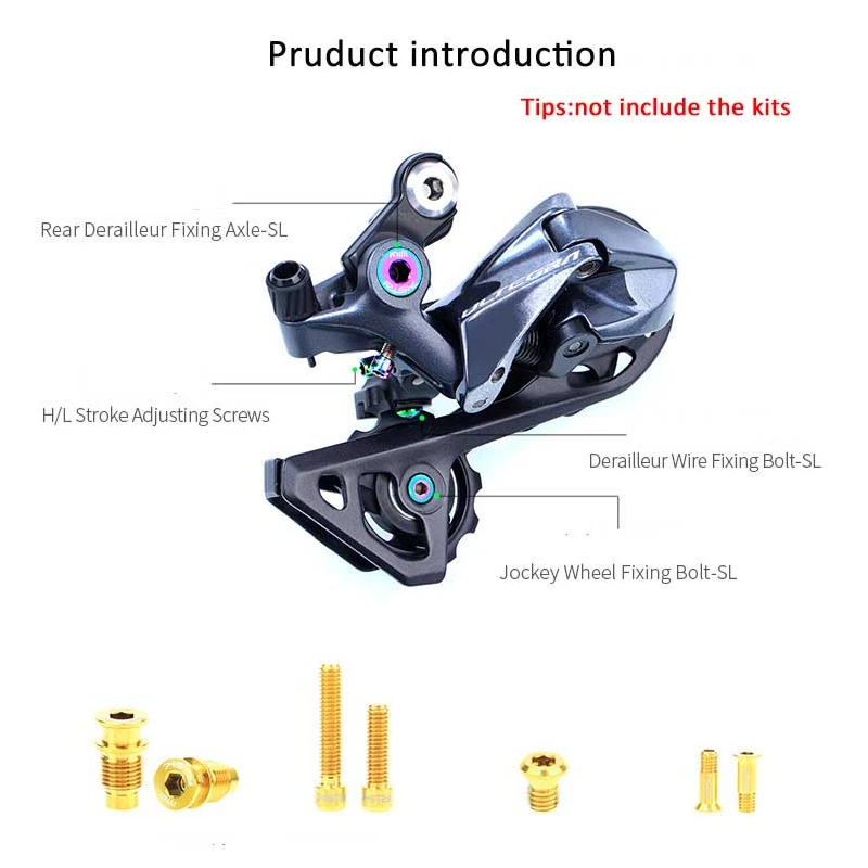 Риска R8000 велосипед титановые болты группа для велосипеда переключатель Системы