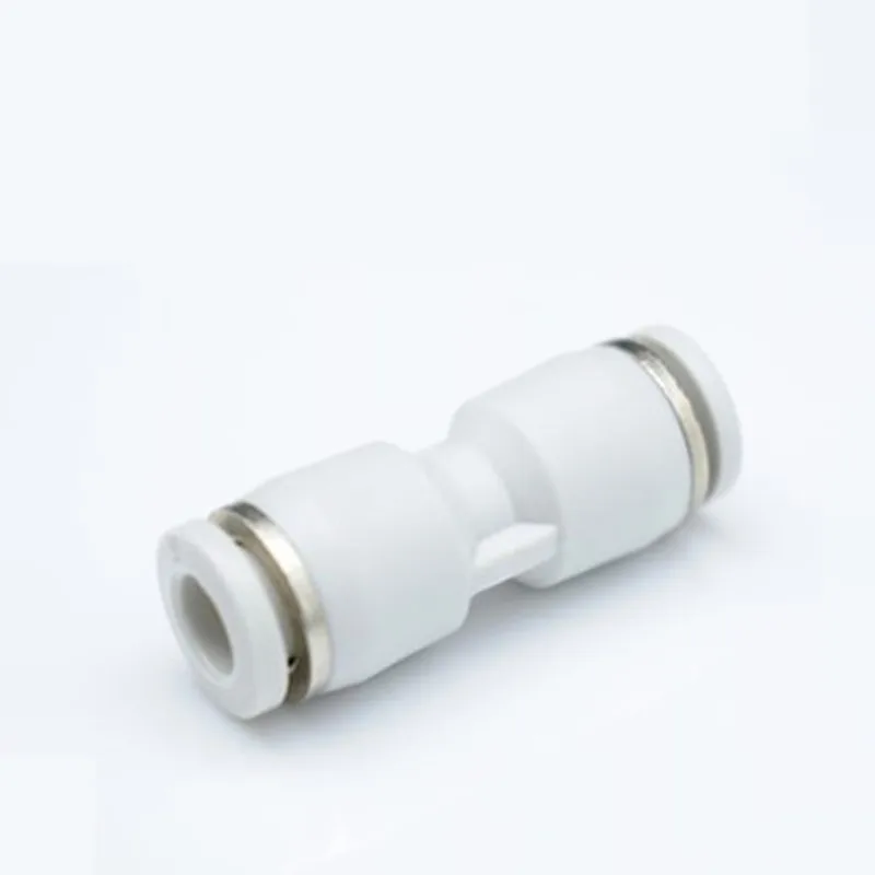 

Pneumatic Original White PU Straight-through Docking Tracheal Fittings Quick Plug Plastic Quick Plug PU6 8 10
