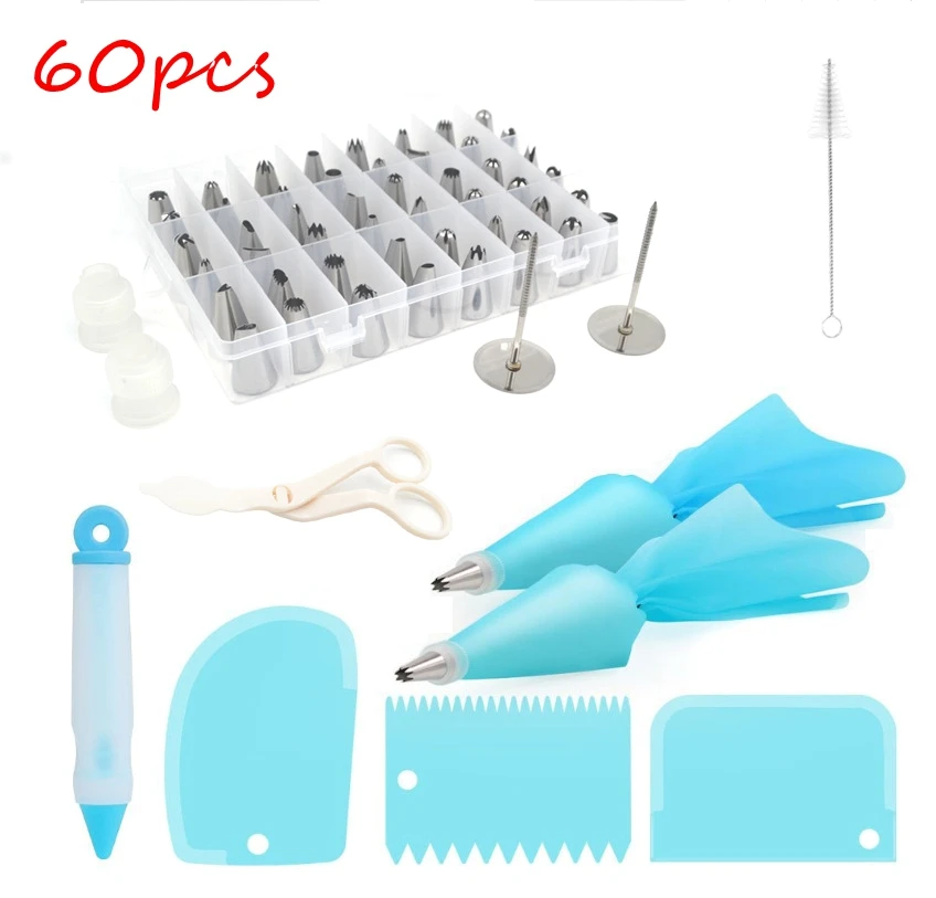 60 шт./компл. набор инструментов для украшения торта вращающиеся Кондитерские