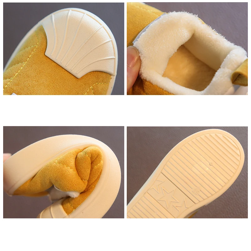 

Winter Girls Boys Snow Boots Toddler Infant Boots Warm Plush Outdoor Baby Boots Non-Slip Comfort Kids Cotton Shoes