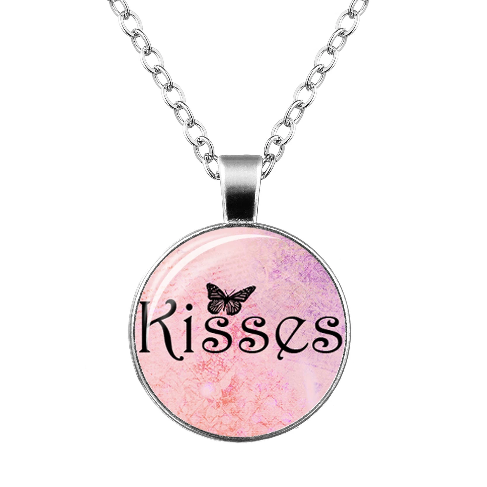 2019 новый стиль петь радостный кулон посеребренное ожерелье для женщин