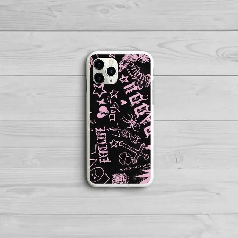 

Lil peep Rapper fashion cool Phone Case Candy Color for iPhone 11 12 pro XS MAX 8 7 6 6S Plus X 5S SE 2020 XR