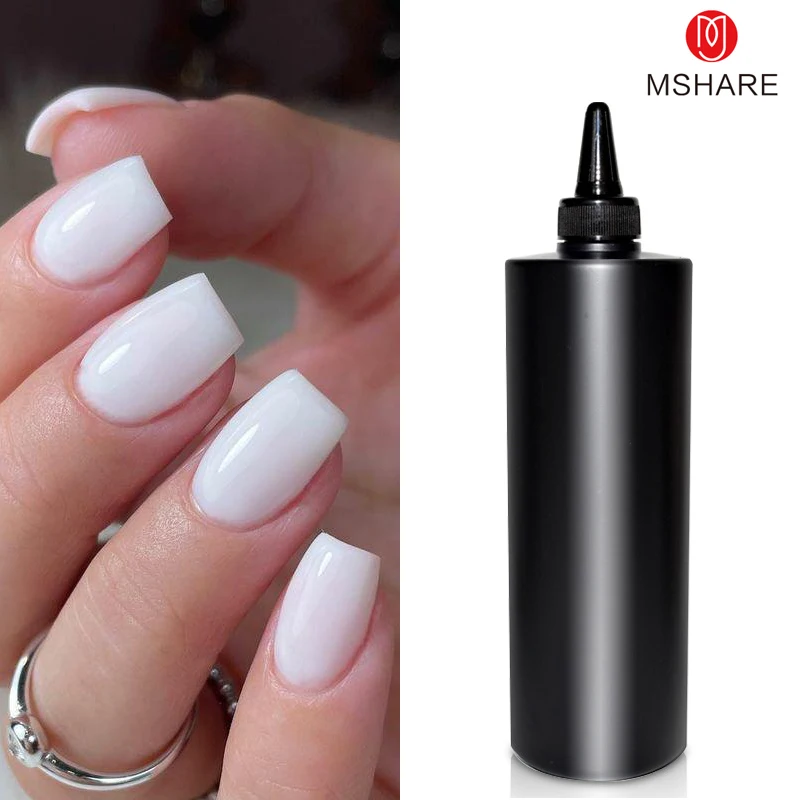 MSHARE 1 кг молочно-белый камуфляж резиновое покрытие гель лак для ногтей