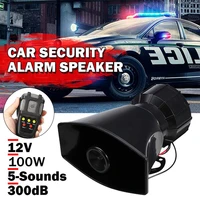 car horn with mic loud motorcycle siren vehicle truck warning alarm loudspeaker plastic police firemen 57 sound dc 12v 100w