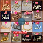 Ожерелья Qitian с именем золотистого Ангела из нержавеющей стали, ювелирные изделия, индивидуальный кулон для женщин, подарок на день рождения, Индивидуальные ювелирные изделия