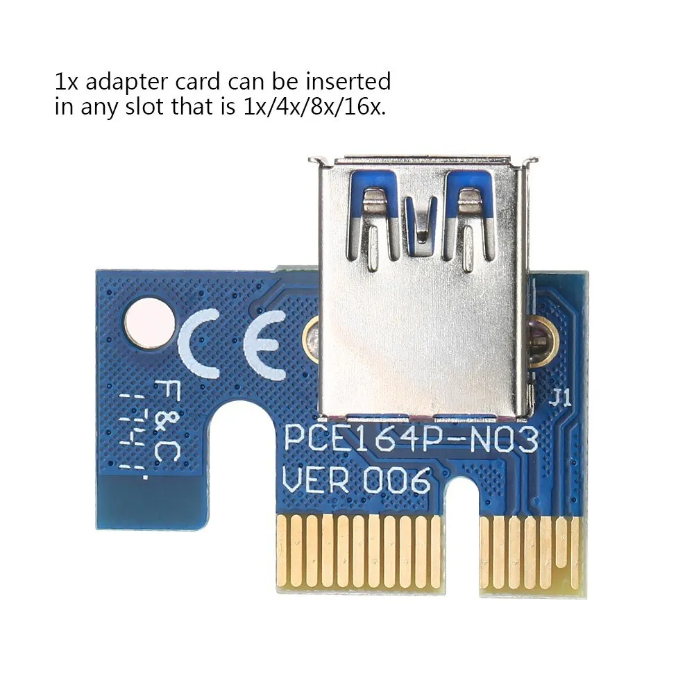 6 Pack многоинтерфейсный PCI E 6pin адаптер карта с питанием от переходника 1x до 16x