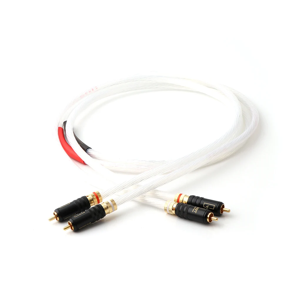 Пара X402 5N посеребренный RCA аудио кабель HIFI для подключения с кабель|rca interconnect