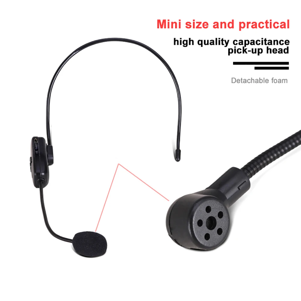 2.4G Wireless Microphone Speech Headset Radio For Loudspeaker Teaching Guide Mic | Электроника
