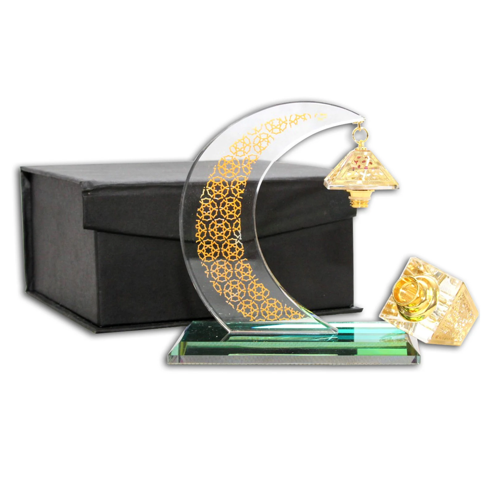 Модель Луны мусульманские хрустальные украшения подвесной пустой флакон для