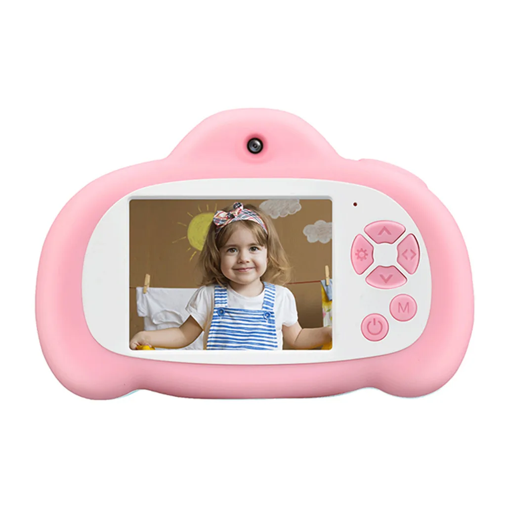 2. 4nch Детская цифровая камера маленькая зеркальная с двойным объективом игрушка