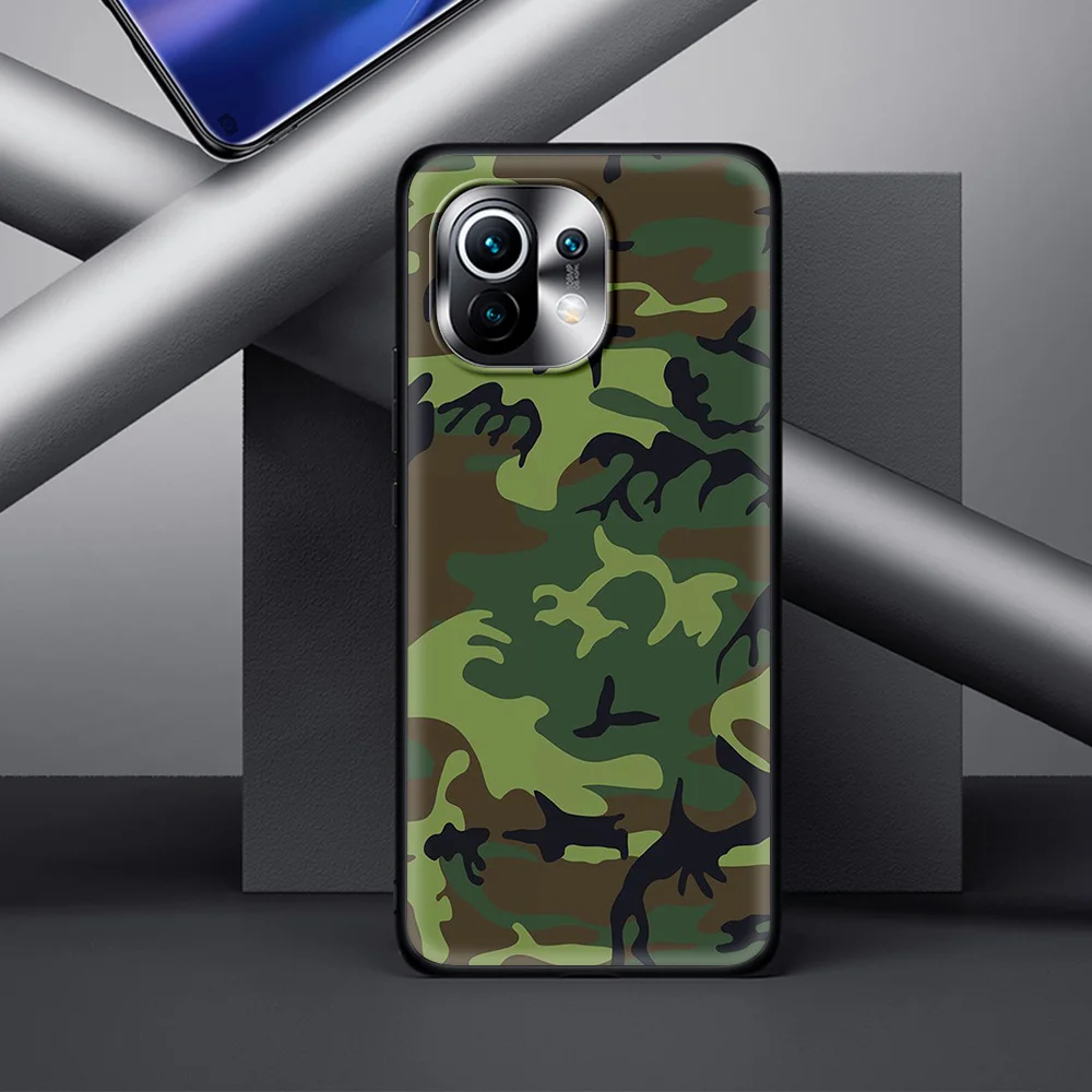 

Camouflage Pattern Camo Military Army Luxury Soft Cover for Xiaomi Mi 10S Poco X3 NFC 9T 10T 10 Note 10 Pro Lite CC9 CC9E Case