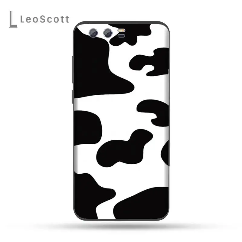

White Black Cow Symbol Pattern Print Phone Case For Huawei Honor view 7a5.45inch 7c5.7inch 8x 8a 8c 9 9x 10 20 10i 20i lite pro