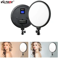 viltrox portable led video light ultra thin dimmable studio photography round shape lightingfor video shooting portrait youtube