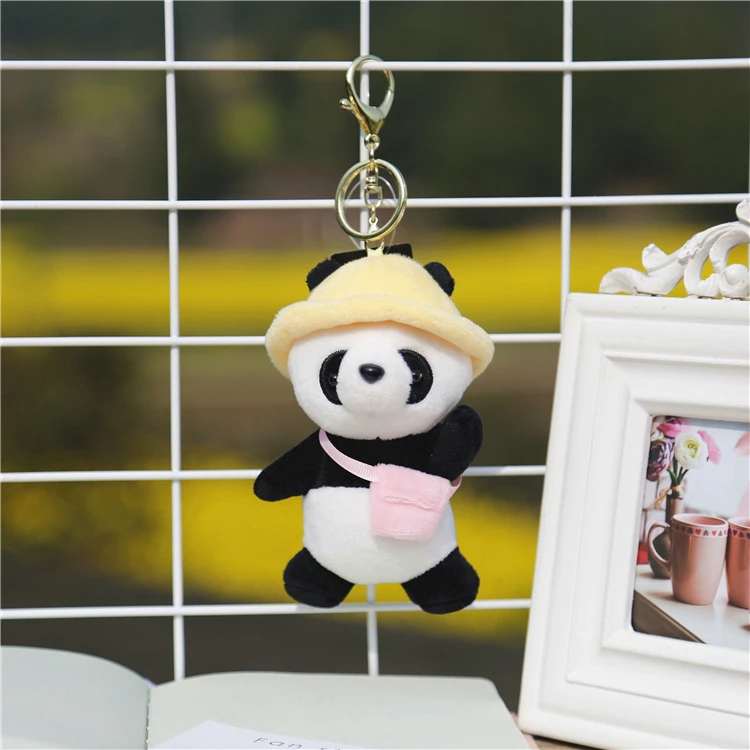 Брелок для ключей в виде куклы панды последняя модель плюшевый брелок женщин