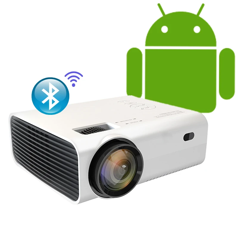 

Мини-проектор XIDU с поддержкой 1080P Full HD, светодиодный проектор 5400 люмен, Android 9,0, Wi-Fi, домашний кинотеатр, умный проектор