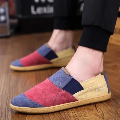 

Летний стиль; Новинка; В стиле ретро; Классическая Тканевая обувь на соответствие цвета обуви женские мокасины светильник туфли из дышащего...