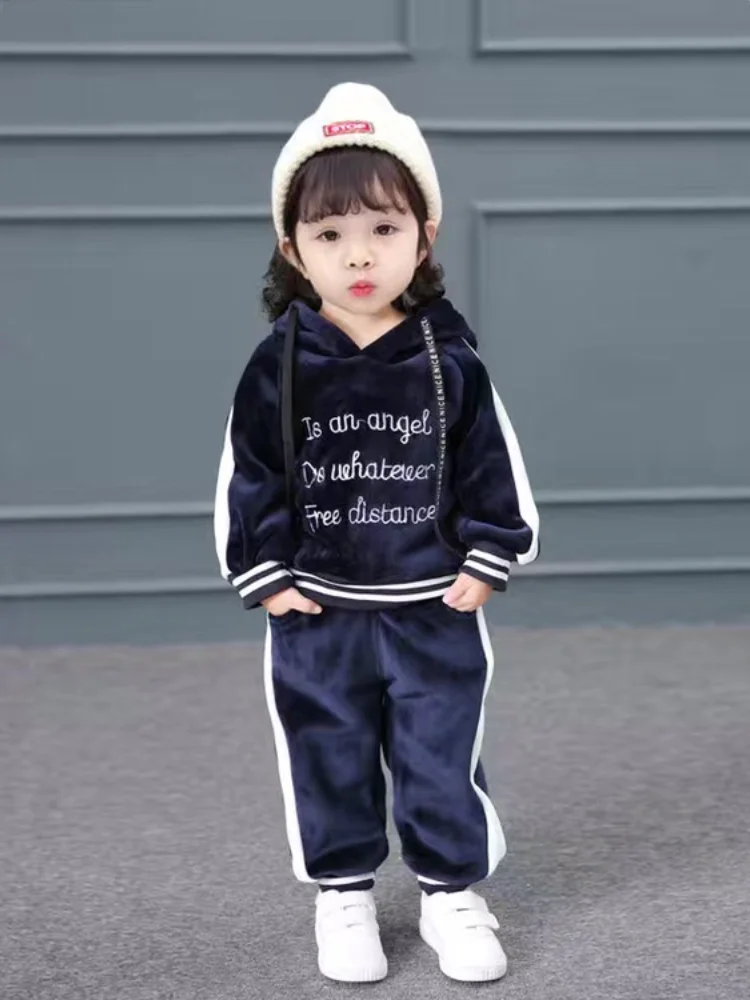 Осенне-зимняя одежда детская комплект из 2 предметов для мальчиков и девочек