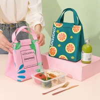 waterproof student bento lunch bag office worker bring meal thermal handbag picnic dessert fresh keeping pouch accessories items