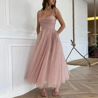 2021 summer women sleeveless sequined strap midi dresses party club sexy backless elegant dress women vestidos pink