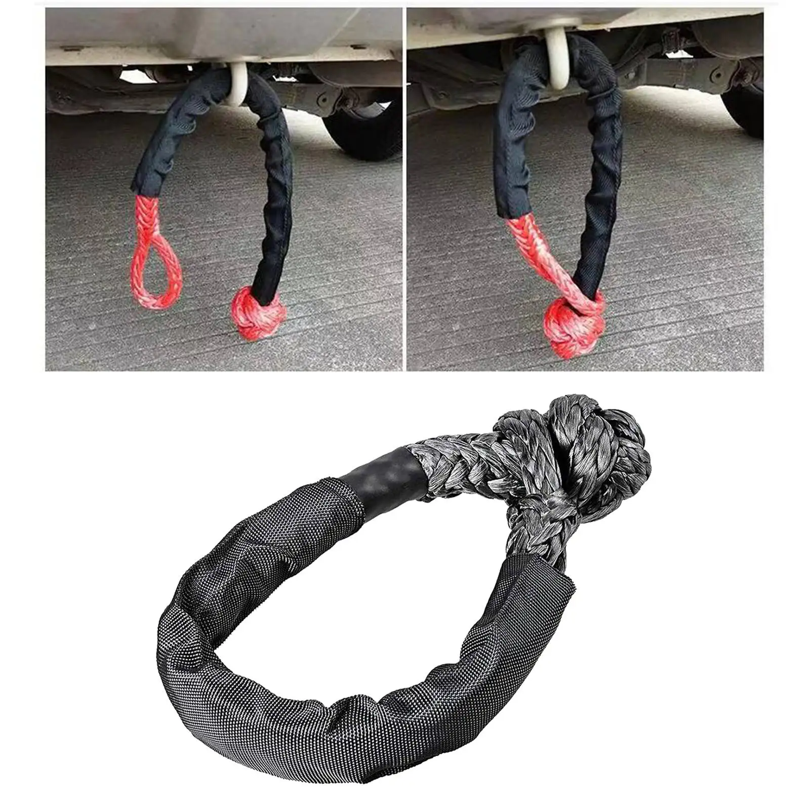 

Soft Shackle Rope with Protective Sleeve for Vehicle Recovery