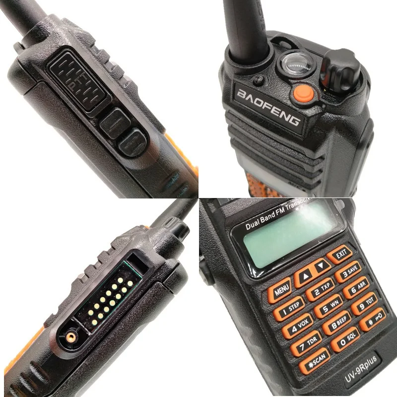 2 шт. BAOFENG UV-9R PLUS 10 Вт рация Водонепроницаемая VHF UHF двухдиапазонный CB Ham