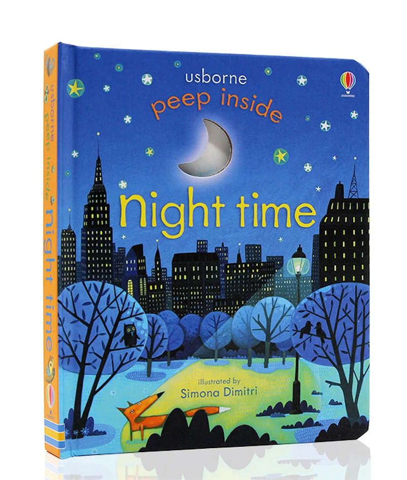 6 книг/набор Usborne Peep Inside Book английский обучающий 3D откидной блокнот детские книги