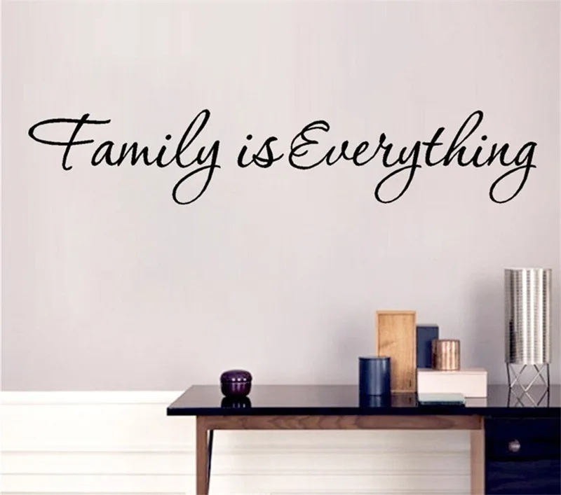 Семья все английская пословица настенный стикеры Семейные съемные настенные