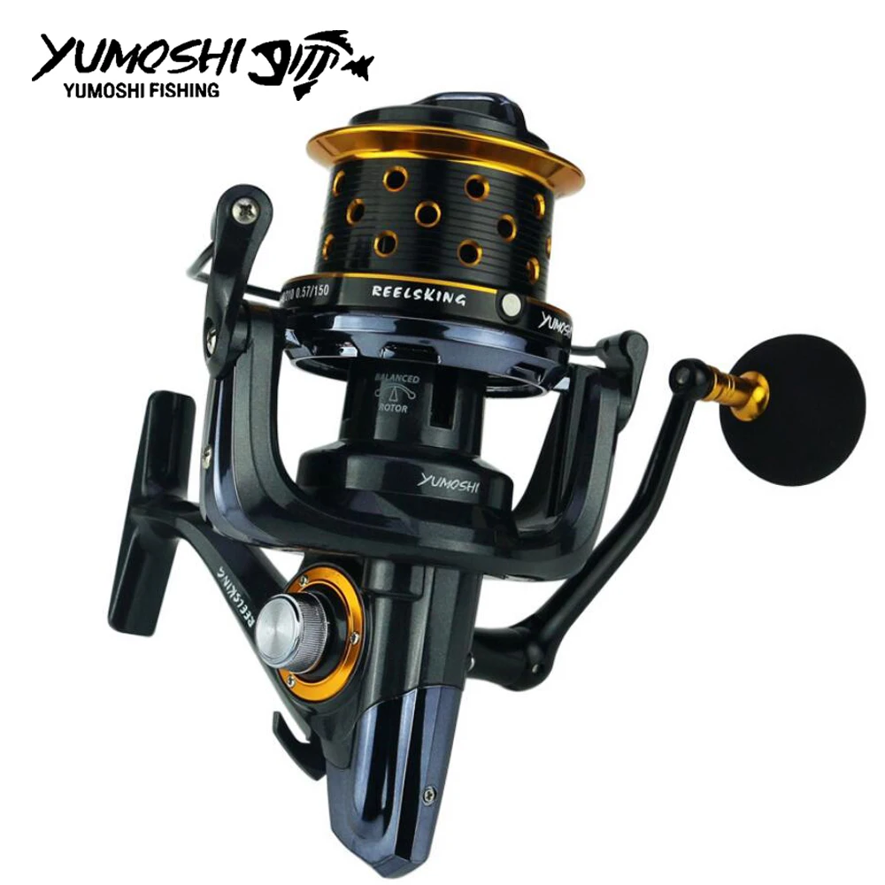 YUMOSHI Рыболовная катушка TK8000 10000 металлические Рыболовные катушки 14 + 1BB длинный
