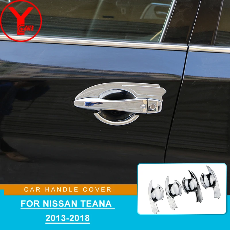 

Tuning Car Outside Door Bowl Trim Panel Handle Cover Accessories For Nissan Teana 2013 2014 2015 2016 2017 2018 YCSUNZ