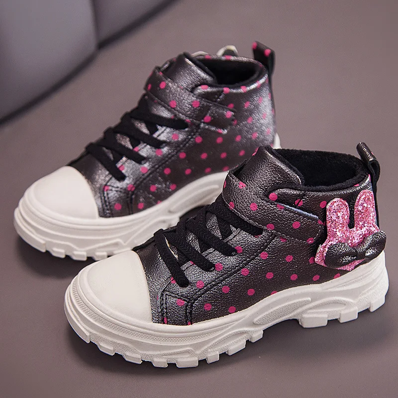 Модные зимние ботинки для девочек Зимние удобные мягкие плюшевые Нескользящие