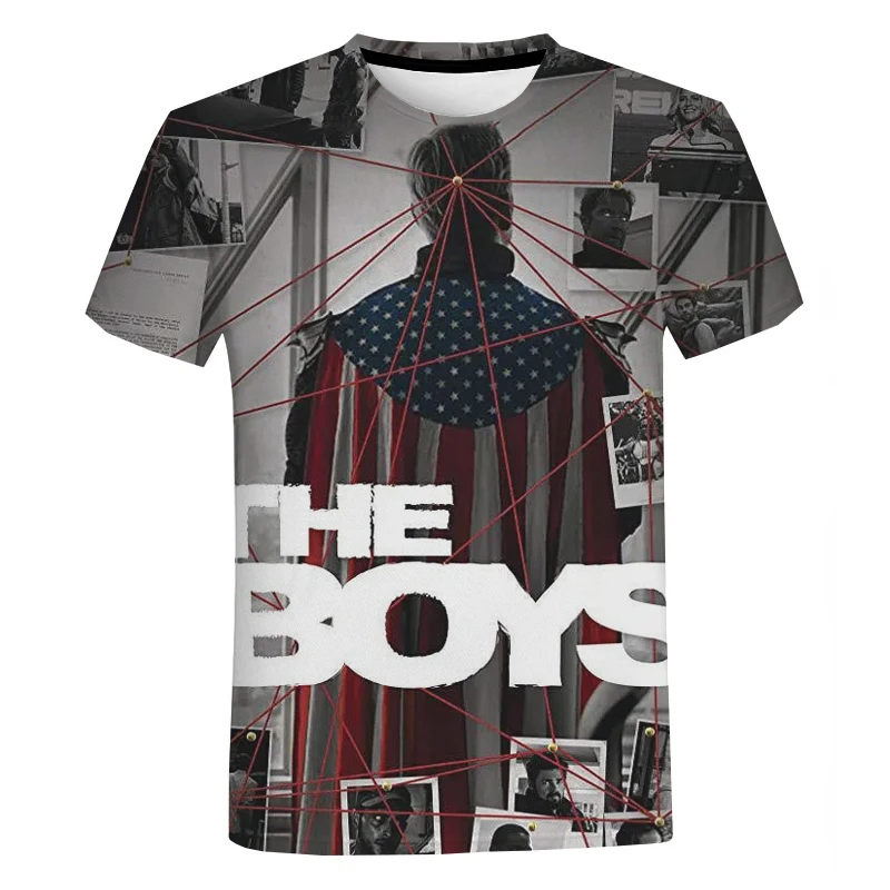 

2021 The Boys 3D Print T Shirt TV Series Harajuku Streetwear T Shirt Men Women Fashion Casual Short Sleeve Cool Tee Tops