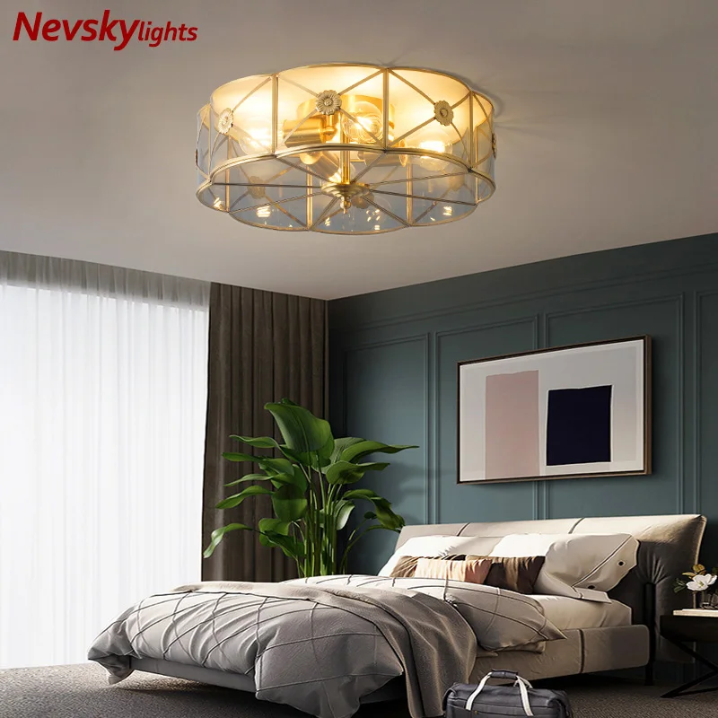 

Потолочный светильник для гостиной Потолочный светильник на кухню люстра потолочная для спальни серый стеклянный плафон освещение в интер...