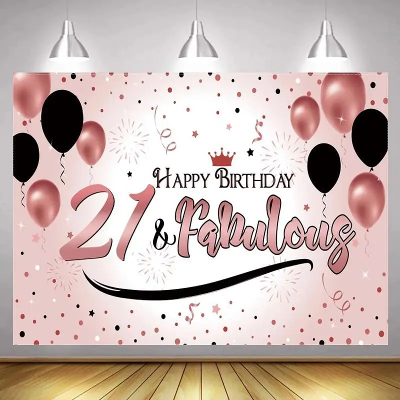 

Фотофоны с надписью «Happy 21TH 40 50» для взрослых»