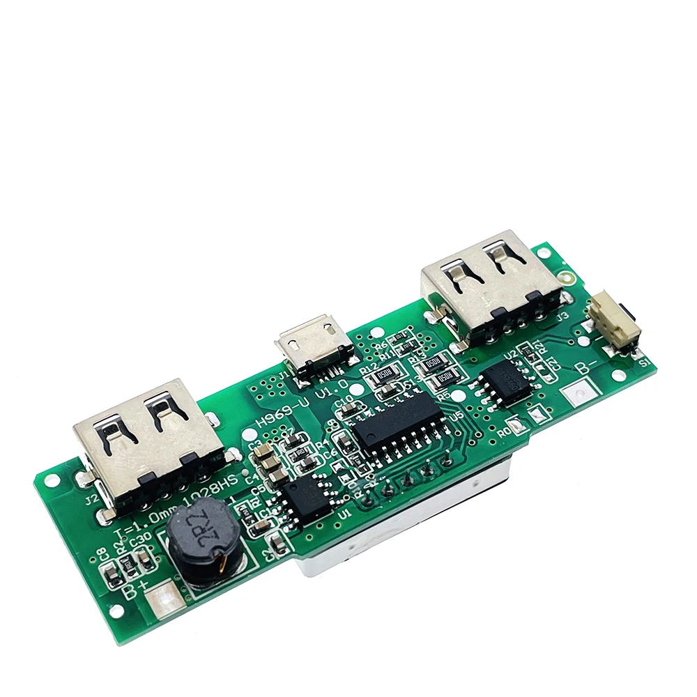 Светодиодный двойной USB 5 В 18650 а Micro/Type-C внешний аккумулятор модуль зарядки