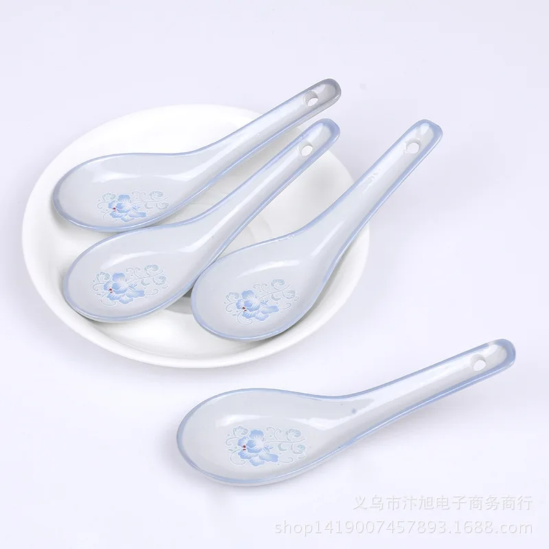 Керамическая ложка в китайском стиле для риса кухонная посуда 10 шт./лот | Дом и сад