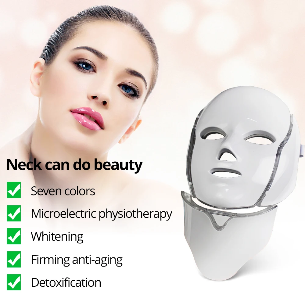 DIOZO светодиодный светильник для лица фотонный 7 цветов Маска красота омоложение