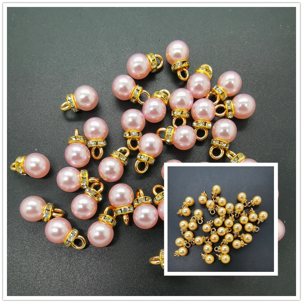 Новые 20 шт. 8 мм цветные акриловые жемчужные подвески серьги украшения аксессуары