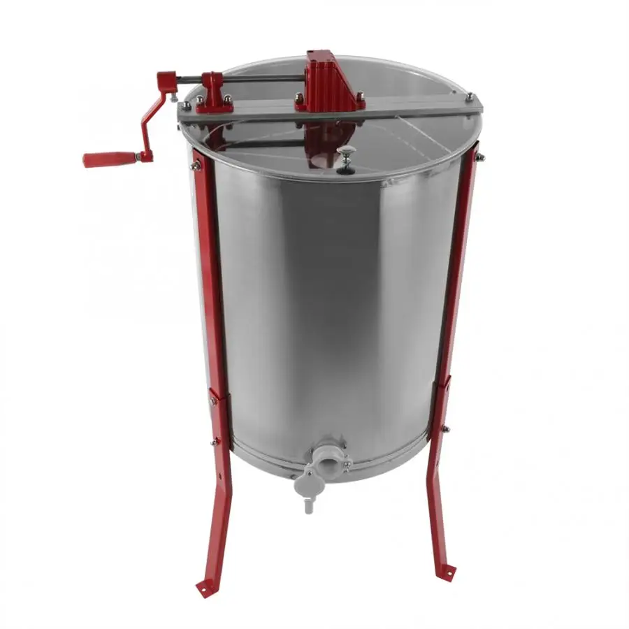 Ручная 4-осевая центрифуга для меда из нержавеющей стали пчеловода экстрактор |