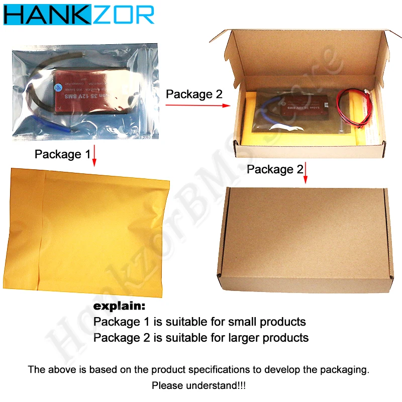 

HANKZOR Smart BMS 24S 84V 30A 40A 60A 120A 250A 3.7V Li-ion 18650 PCM Battery Protection Board Balanced PCB Scooter E-bike