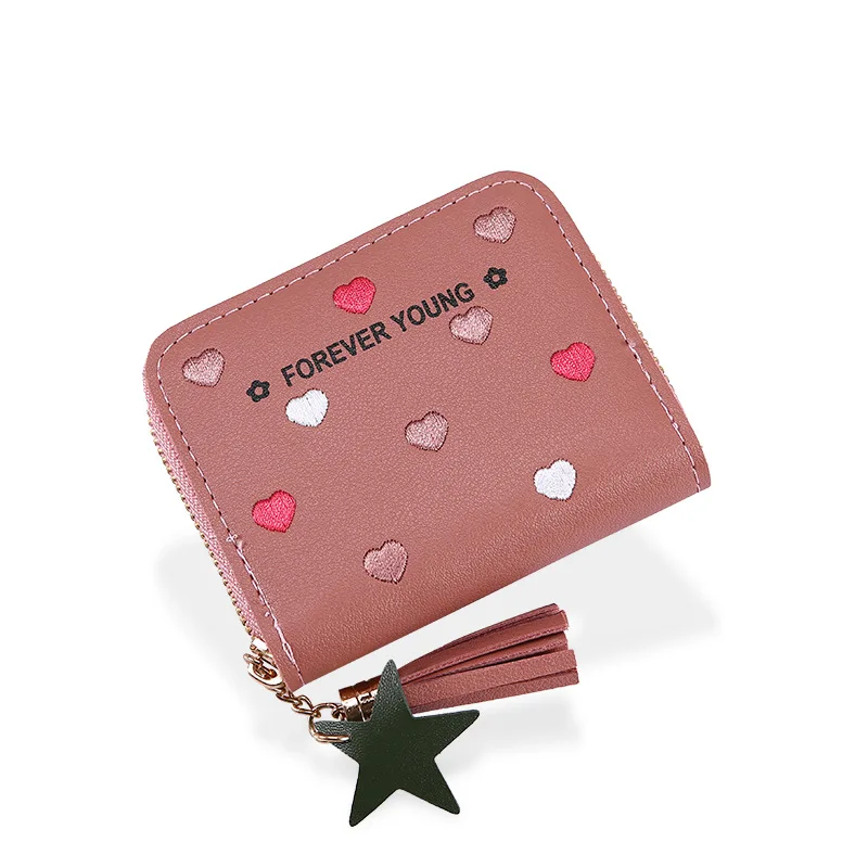 Женский кошелек из натуральной кожи 2020 женский короткий клатч мини маленький