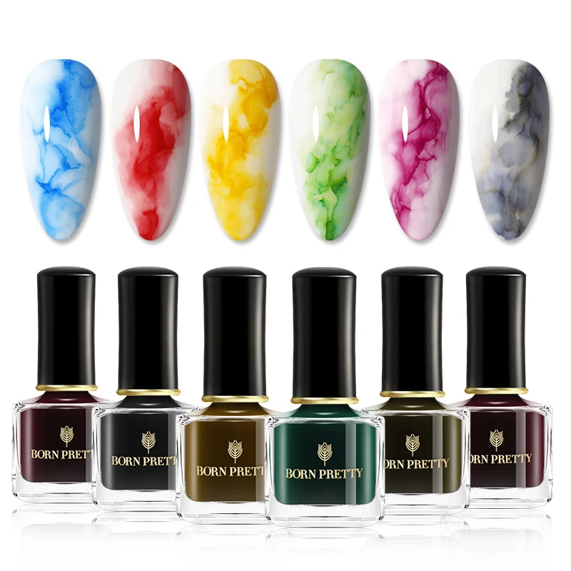 От BORN PRETTY цветок лак для ногтей 7 мл разноцветные арт дизайн салон Красота|Лак