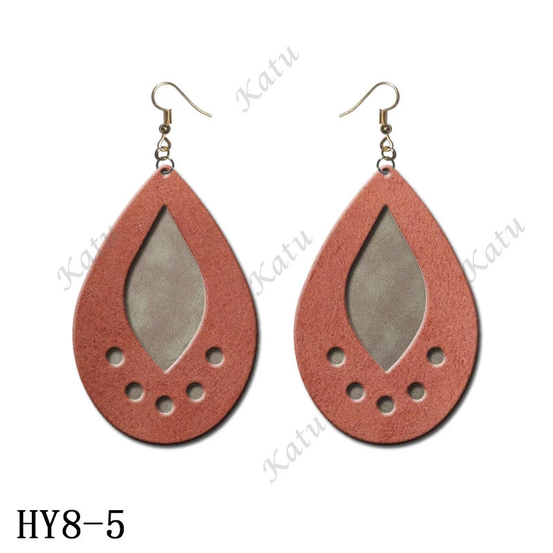 HY8-5 10 типов сережек(Размер: 2 дюйма/2,25 дюйма/2,5 дюйма/2,75 дюйма/3 дюйма) деревянные формы подходят для обычных высечных машин - Цвет: HY8-5