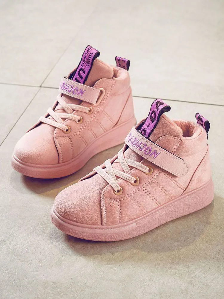 

Autumn Winter Girl Shoes Footwear Sports For Children New Boys Casual Shoes Anti-Slip All-match Durable Students Sneaker 2020