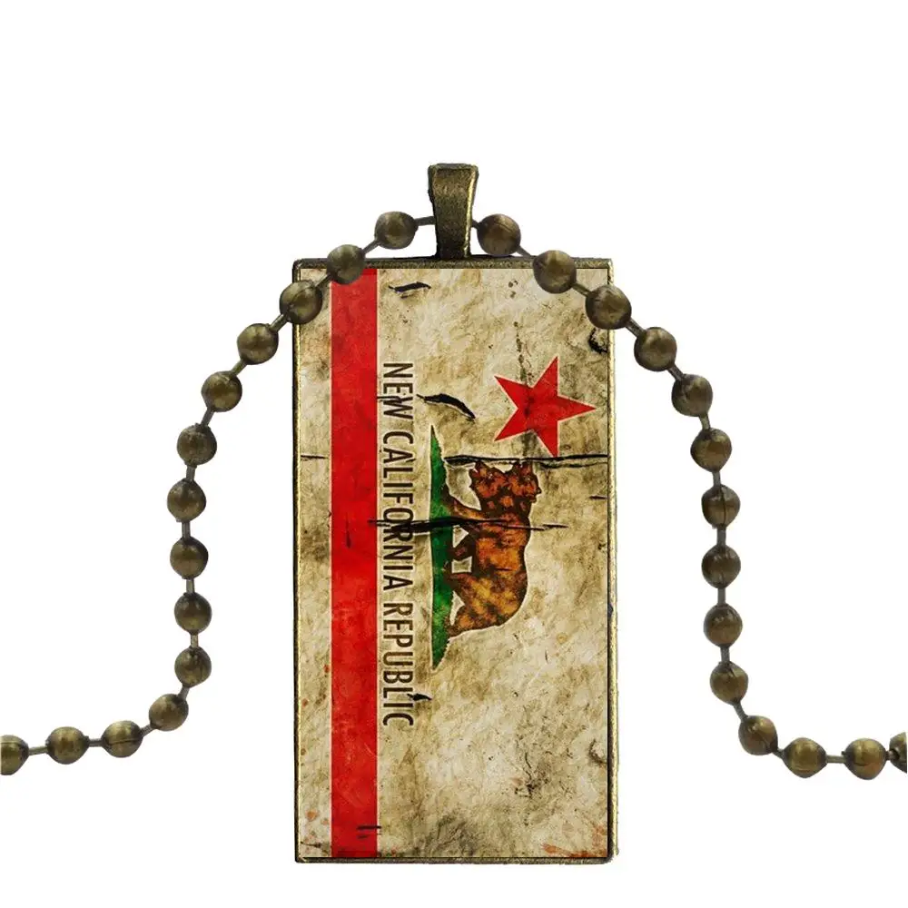 Флаг медведь California Республика Дизайн Модные Винтажные стеклянные женские