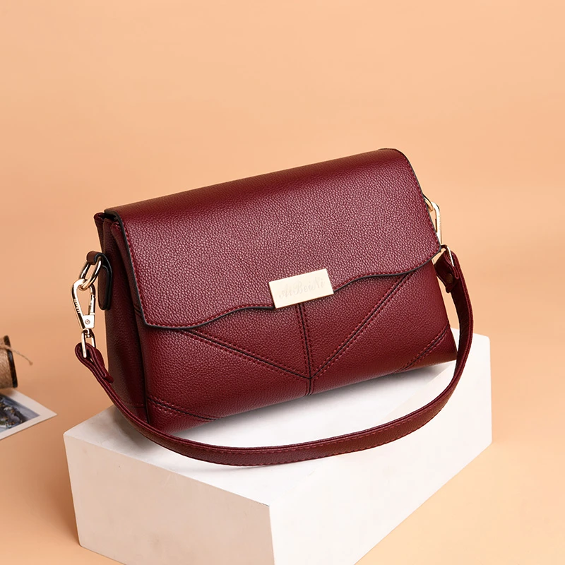 Роскошные брендовые кожаные сумки через плечо высокого качества для женщин 2018