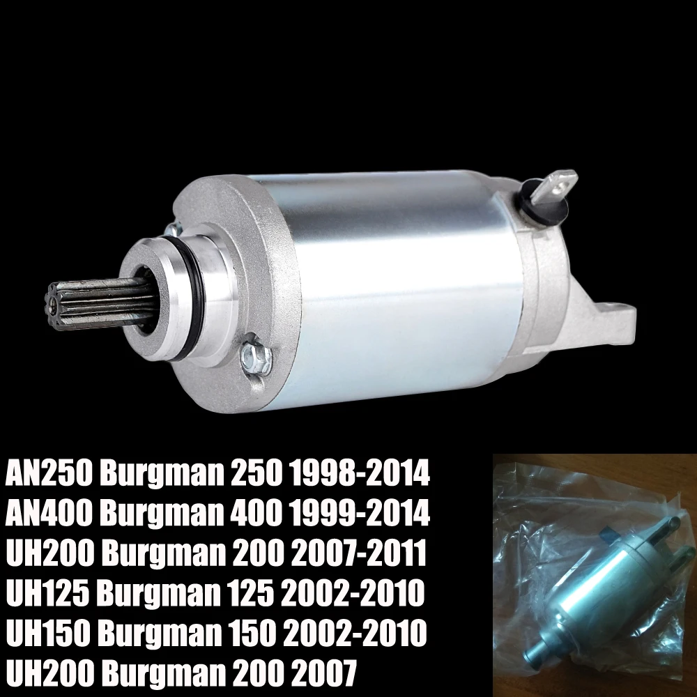 Стартер двигателя для Suzuki AN250 Burgman 250 AN400 400 1999 2014 AN UH125 UH150 UH200 125 150|Мотоциклетный
