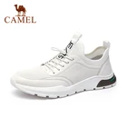 CAMELНовинка 2021, летняя повседневная обувь из натуральной кожи, мужские дышащие спортивные туфли, сетчатые удобные черные мужские туфли